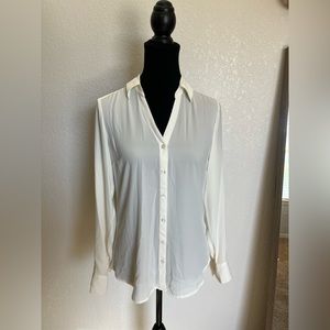 Express blouse, Cream colored, Size Small